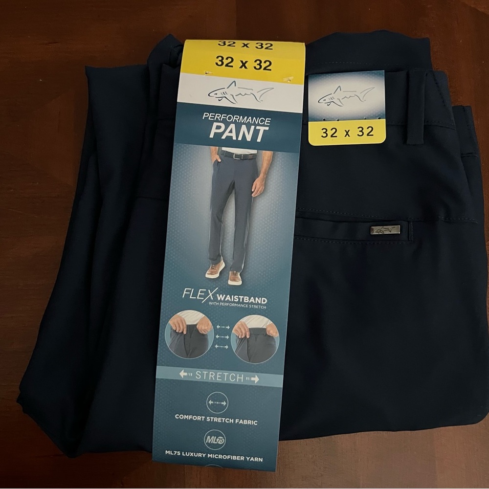 Greg Norman Collection Dark Blue Performance Pants , NWT